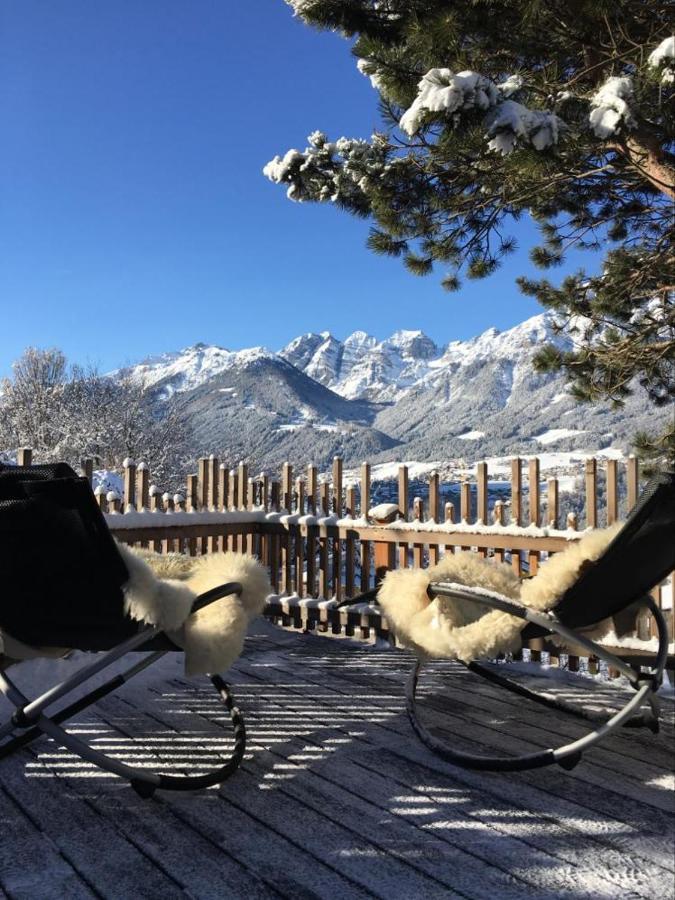 Chalet Gletscherblick Stubai Mieders Eksteriør billede